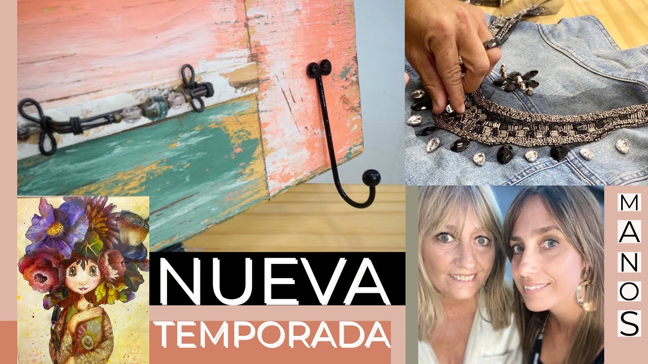 Manos a la Obra 2024 Programa 1 Pintura sobre madera Collage Apliques sobre jean Pintar en aerosol