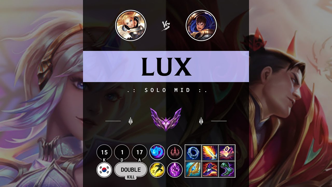 Lux Mid vs Garen - KR Master Patch 14.9