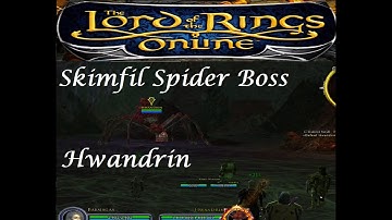 LOTRO: Skumfil: Spider boss: Hwandrin: Rune-keeper healing ( Mordor server)