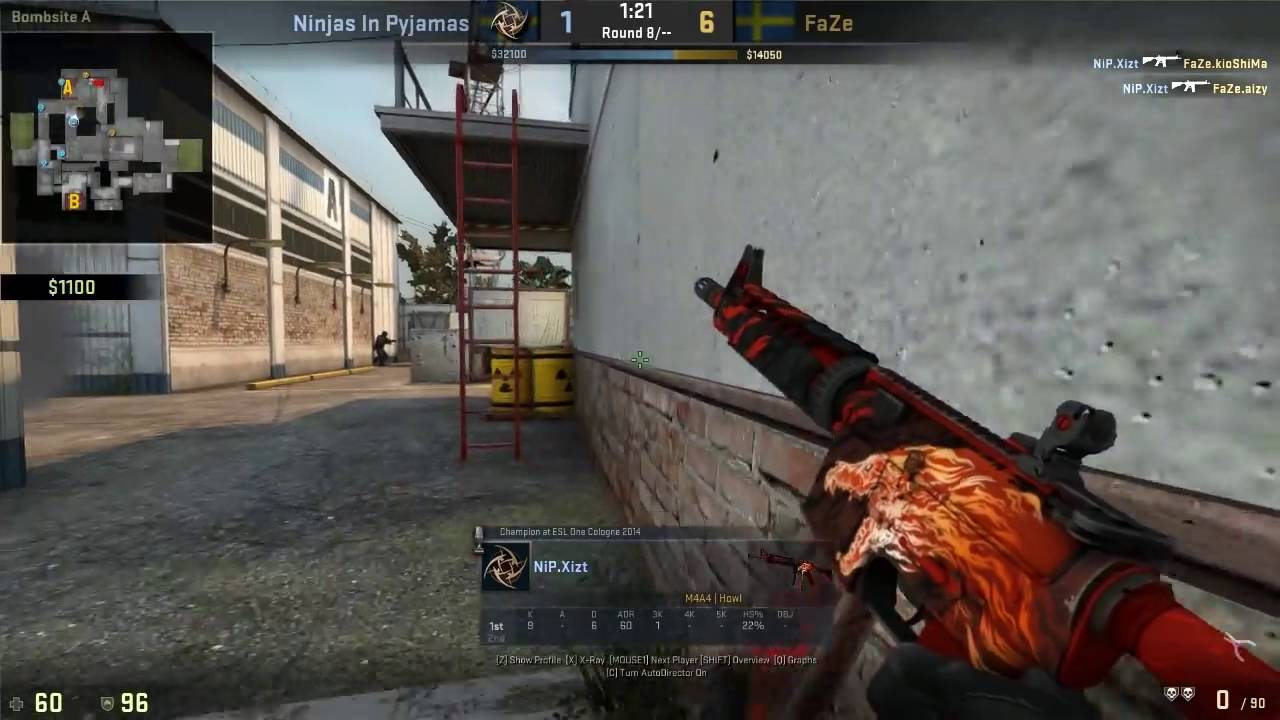 CS GO Xizt vs FaZe cache - YouTube