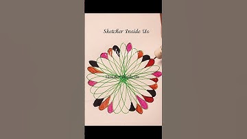 Spirograph design || Rangoli || #shorts