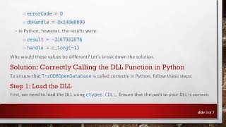Solving the Python DLL Function Return Value Issue