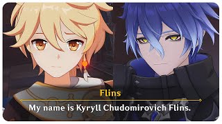 Flins Being A Gentleman & Greets Traveler Cutscene Genshin Impact 6.0 Luna I