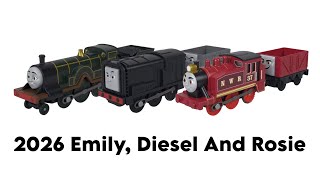 New 2026 Merch, Motorized Emily, Diesel And Rosie