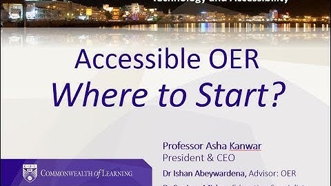 Accessible OER: Where to Start?