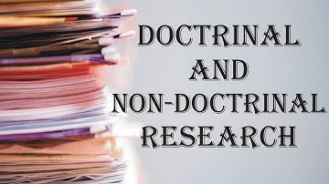 Doctrinal And Non Doctrinal Research | Kinds of Research | Research Methodology | Law Guru