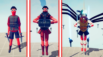 EVOLUTION OF SWORDCASTER | Totally Accurate Battle Simulator TABS