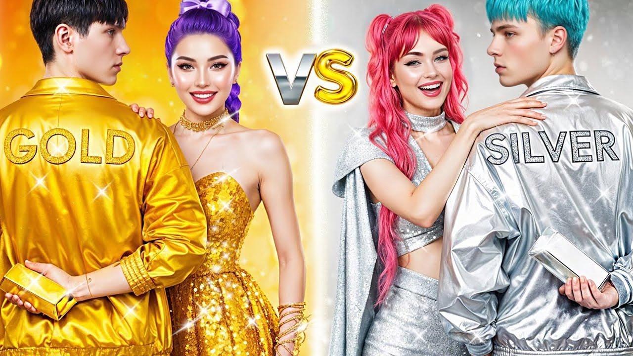 KPop Demon Hunters Makeover IRL! Gold vs Silver Couple From Huntrix vs Saja Boys