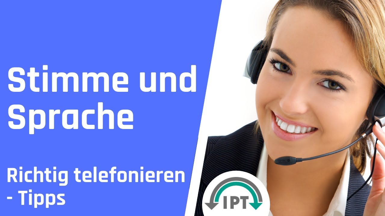 Telefontraining – Stimme und Sprache – Richtig telefonieren - YouTube