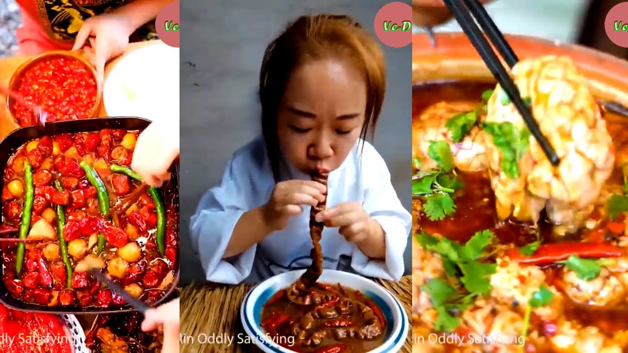 ASMR Collection of Challenges to Eat hot Food, Spicy Food Tik Tok China