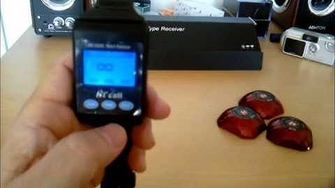 Wrist Watch Type Wireless Waiter Server Paging System
