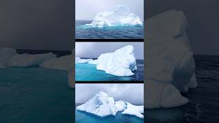 Icebergs floating in the Arctic