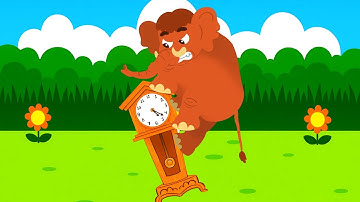 Hickory Dickory Dock| Orange Elephant| Nursery Rhymes