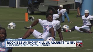 Titans rookie linebacker Anthony Hill Jr. adjusts to NFL