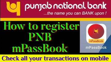 How To Register PNB MPassBook | How To Use PNB MPassBook app | Punjab national bank MPassBook app