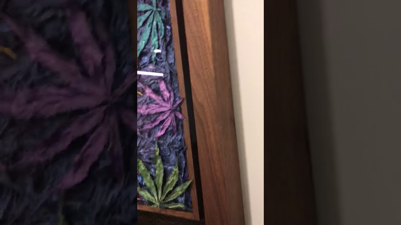 Cannabis leaf art