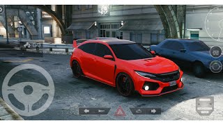 Real Car Parking 2 : Driving School 2020 - New Red Civic Car - Android Gameplay screenshot 4