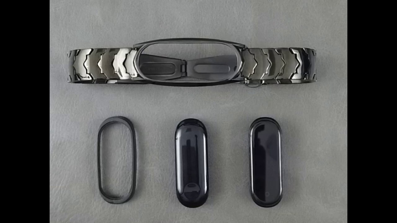 MIJOBS Bands for Xiaomi Mi Band 4 / Mi Band 3 ( Installation with Watch Pin)-Stainless Steel Strap