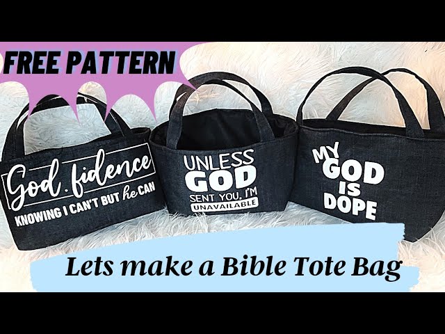 13 Scripture Tote Tutorials to Make {free patterns} – Tip Junkie