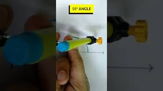 15 degree angle with compass l 15° angle 🐸 #geometry #shorts #maths