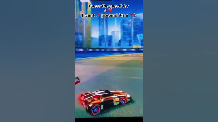 Guess the speed🫵🤔 #rocketleague #guess #speed #short #shorts