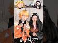 Nezuko and zenitsu cosplay ✨💗💝💖✨✨💞 #demonslayer #zenitsu #anime #nezuko