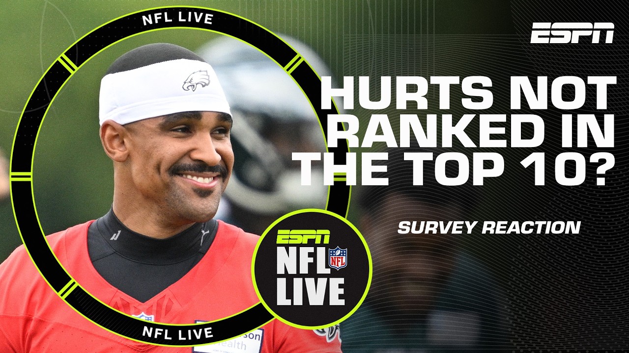 Survey Reaction 🔎 Top Linebackers + Should Jalen Hurts be top 10? | NFL Live
