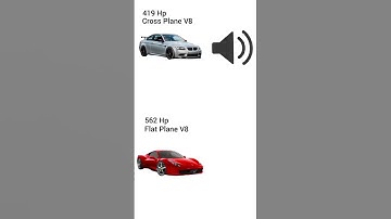 Cross Plane V8 vs Flat Plane V8#racecar#ferrari#458italia#e92m3
