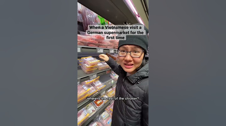 Vietnamese in German supermarket