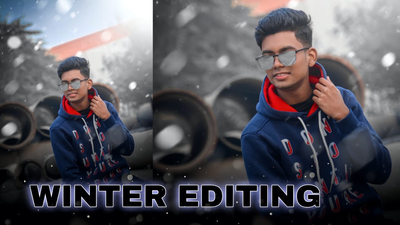 WINTER SNOWFALL PHOTO EDITING || WINTER EDITING ❄️☃️