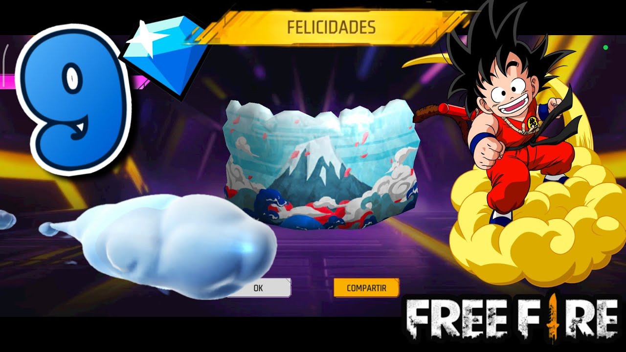 😍CON 9💎 COMO SACAR EL ALA DELTA NUBLE FLOTANTE EN RULETA MAGICA EL FREE FIRE 😱