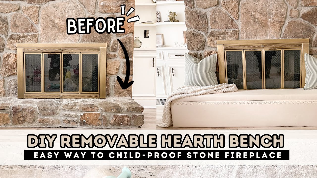 DIY  Fireplace Babyproofing 