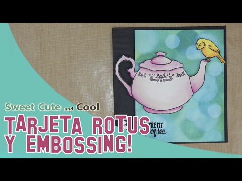 🤩 Tarjeta con Sellitos y Embossing!🤩