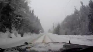Port Alberni to Sutton Pass Drive in Winter