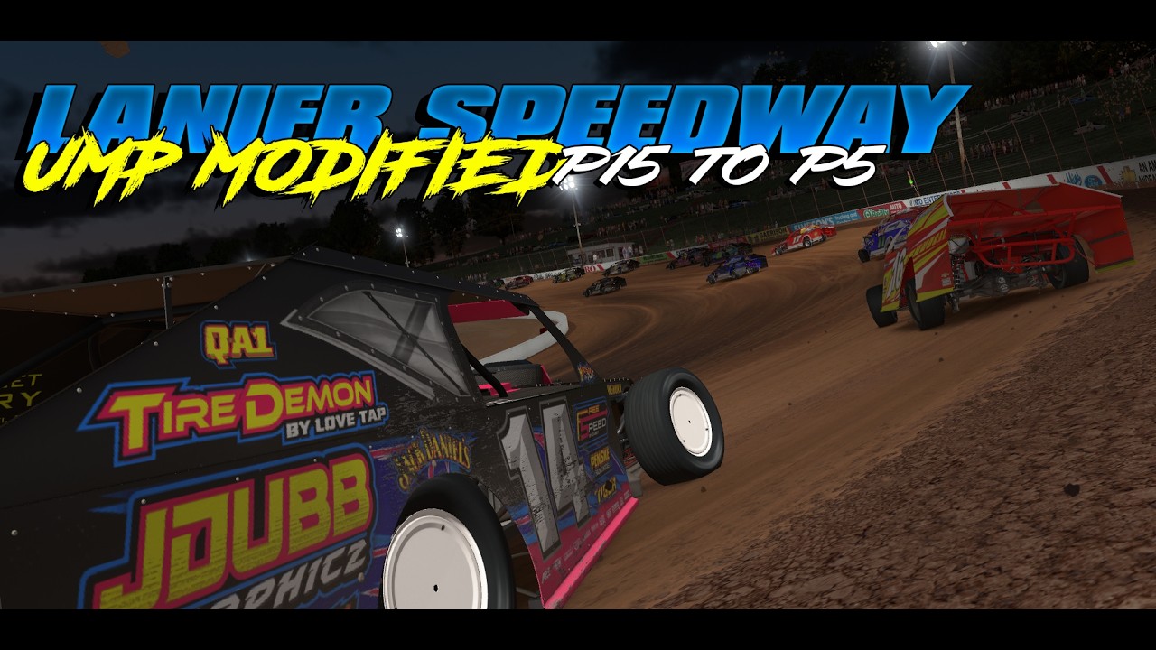 iRacing | UMP Modifieds | P15 To P5 | Lanier Speedway