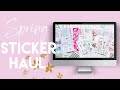 Spring Sticker Haul! Two Lil Bees, Sadie's Stickers, Hello Petite Paper, Crafts by Thaowie & more