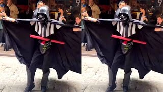 Birce Akalay Darth Vader Kostümünde Göbek Attı.