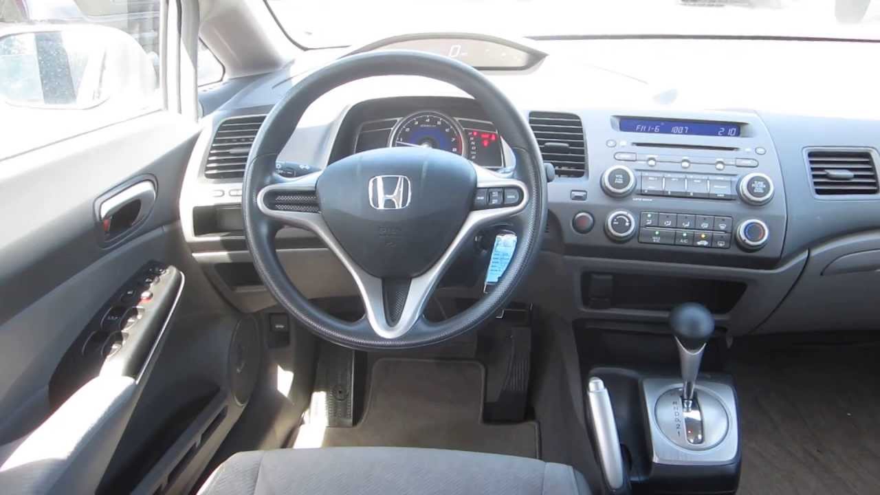 2009 Honda Civic Silver Stock 131381a Interior Youtube