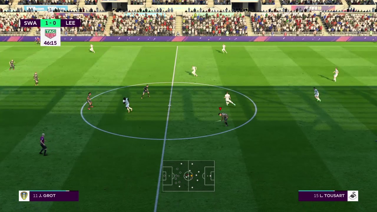 FIFA 18 Swansea Cityp vs Leeds 2018/2019 Match Day 29