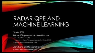 M. Simpson - Radar QPE and Machine Learning
