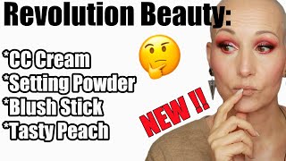 NEW! Revolution CC CREAM, Conceal & Define Powder, Tasty PEACH Palette | Full Face Revolution Beauty