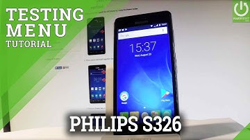 PHILIPS S326 Testing Menu / Test Mode / Hidden Menu