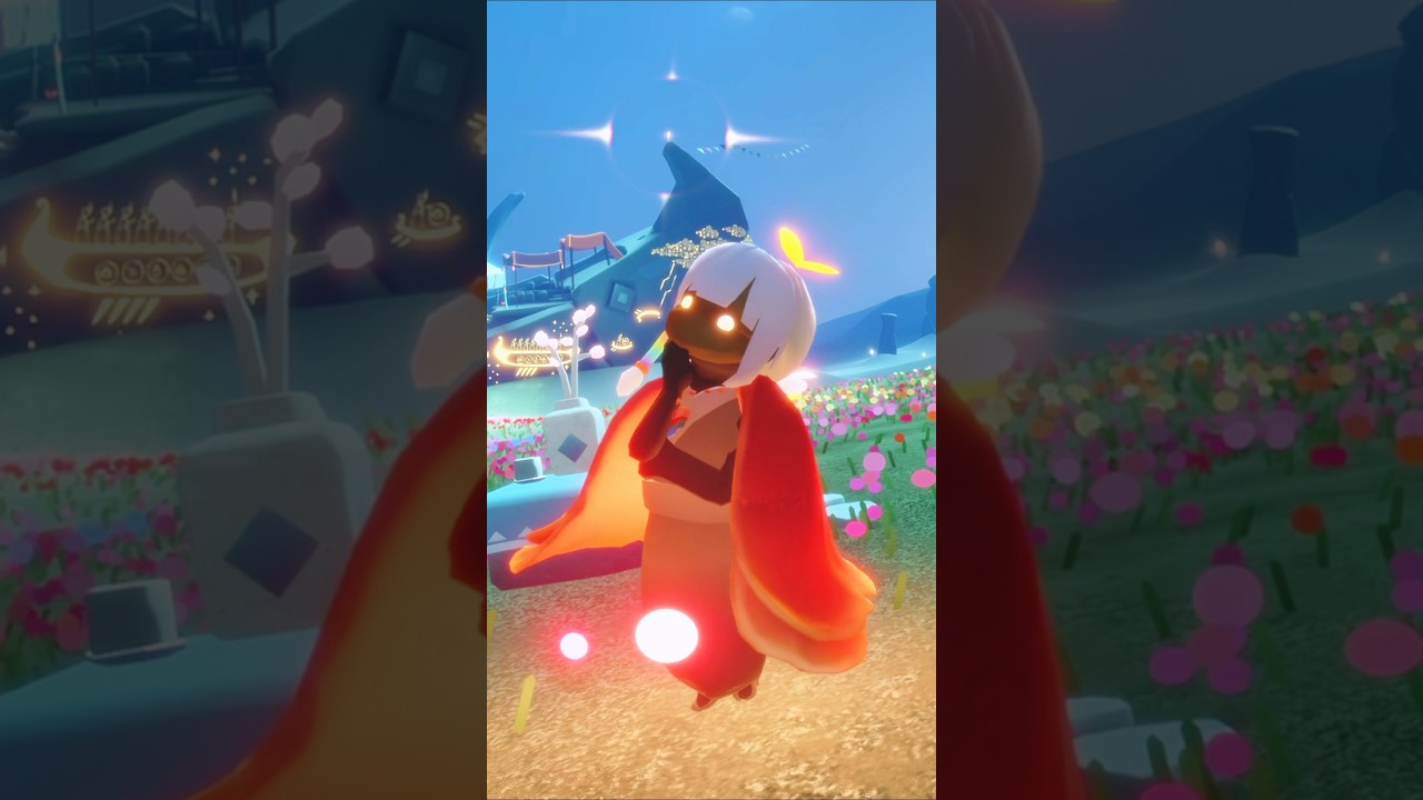 【花笑む】のアイテムでコーデ作った🌸❤️ #sky星を紡ぐ子どもたち #sky #thatskygame #花笑む日々