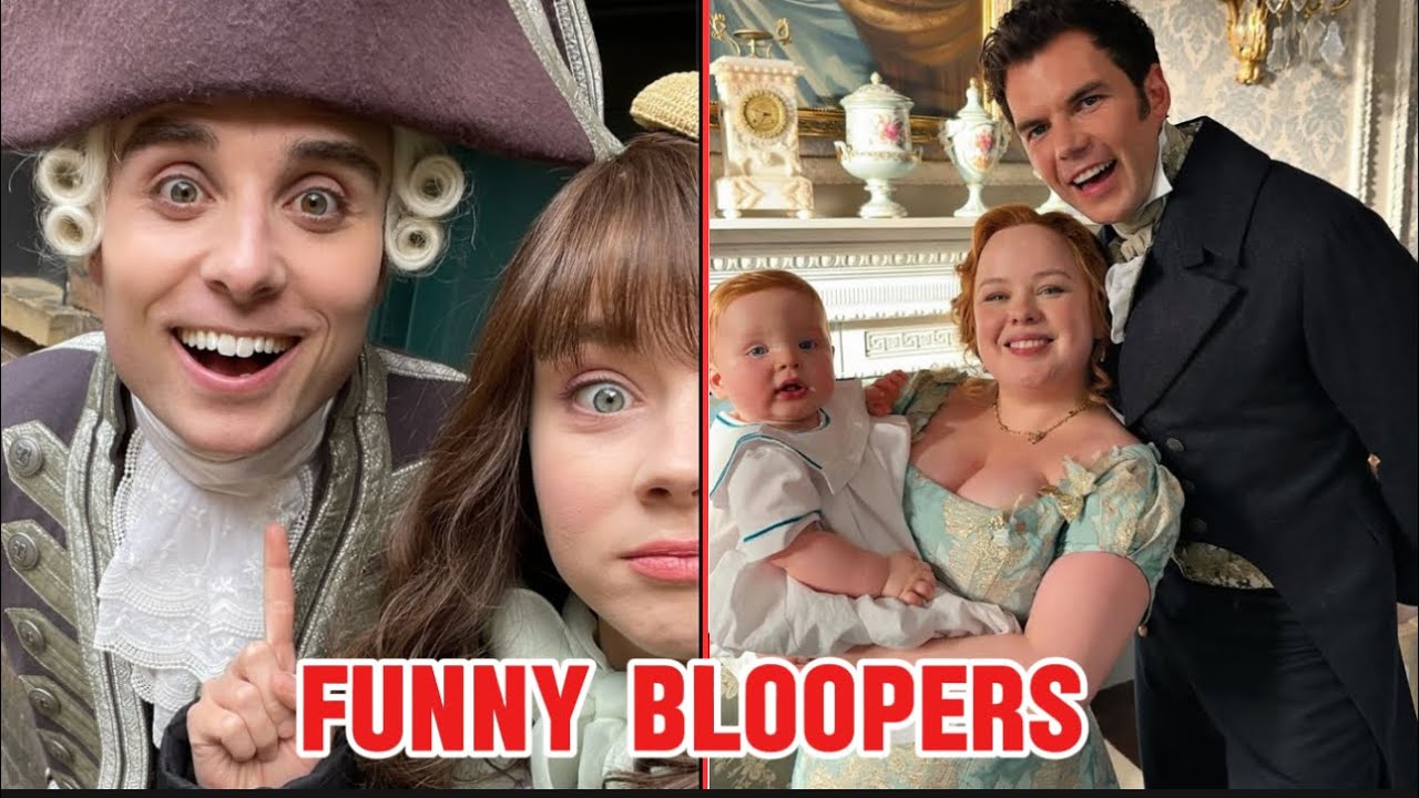Самые смешные закулисные моменты и ляпы 4 сезона сериала «Бриджертон» | Актеры ведут себя как дети 😹