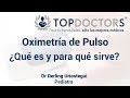 Oximetría de Pulso ¿Qué es y para qué sirve?