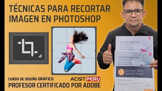 Cómo recortar una imagen con la herramienta recorte en photoshop