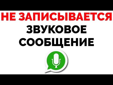 Whatsapp не записывает аудио сообщения не записывается голосовое сообщение Ватсап