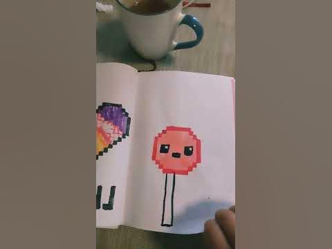 Мои рисунки на клеточках - YouTube
