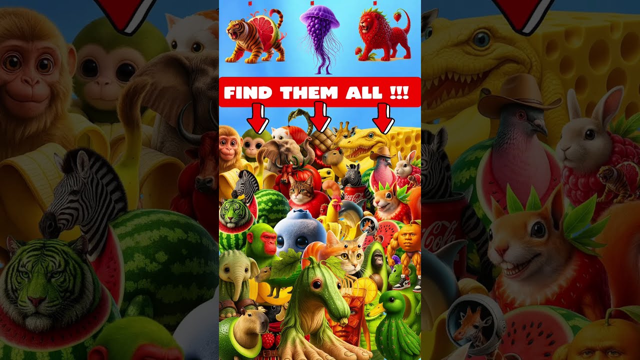 FIND ITALIAN BRAINROT ANIMALS 300 Write In The Comment If You Find It Emojiquiz 