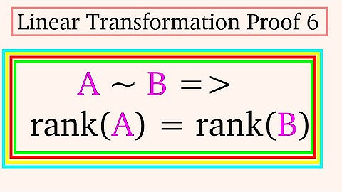 Linear Transformation Proof 6